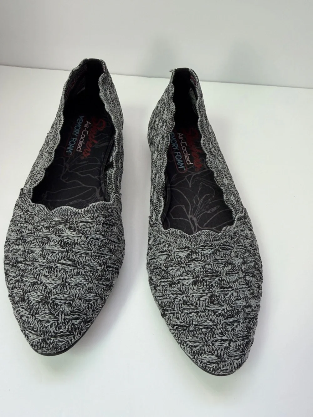 Skechers Air Cooled Memory Foam Slip On Flats Knit Comfort Shoes 6.5‎